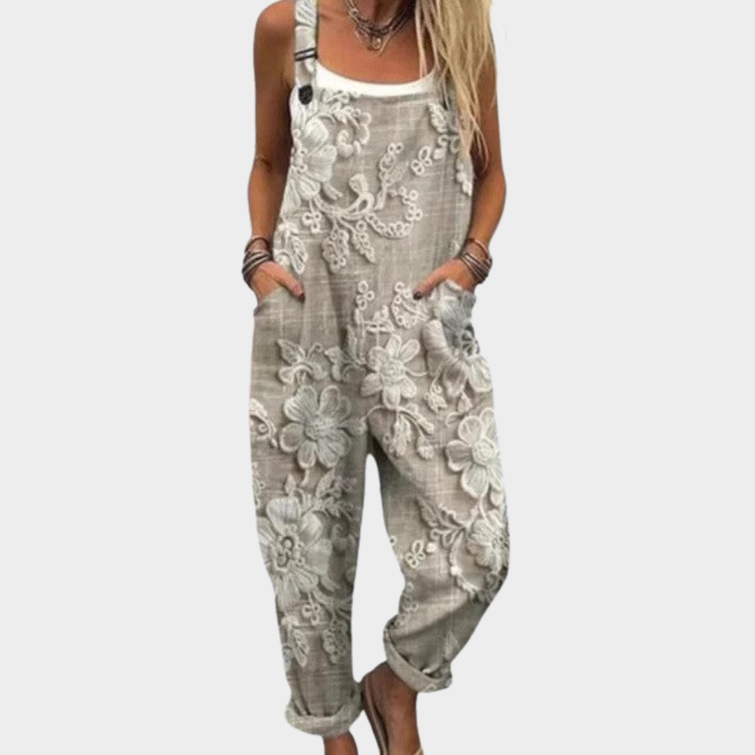 Comfortable Printed Overall