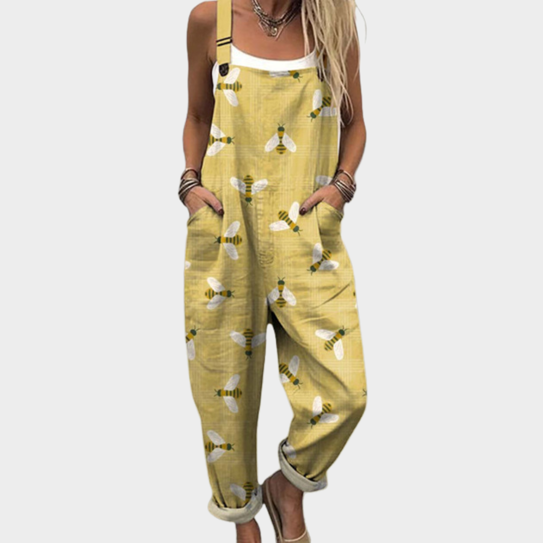 Comfortable Printed Overall