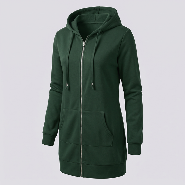 ROSAMUND COSY ZIP HOODIE COAT