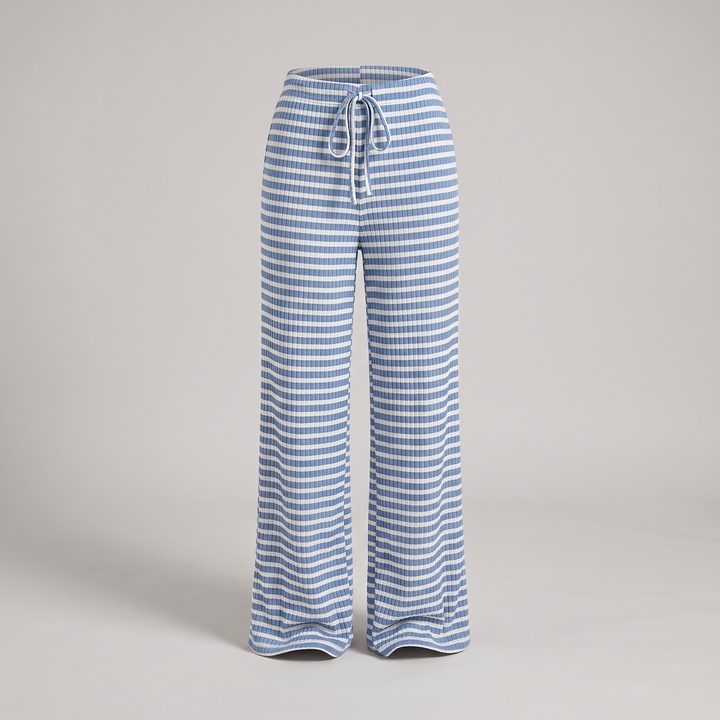 WINNIE RELAXED WIDE-LEG PYJAMA TROUSERS