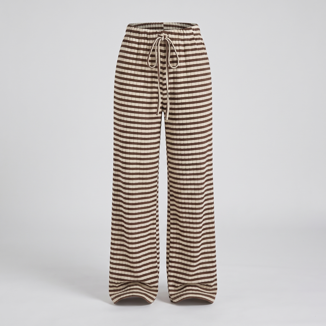 WINNIE RELAXED WIDE-LEG PYJAMA TROUSERS