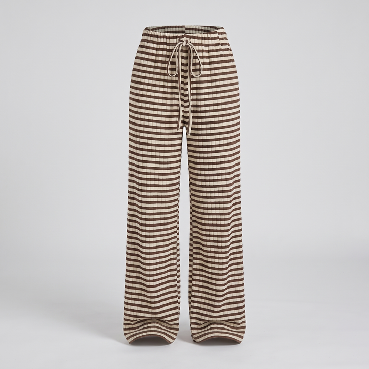 WINNIE RELAXED WIDE-LEG PYJAMA TROUSERS