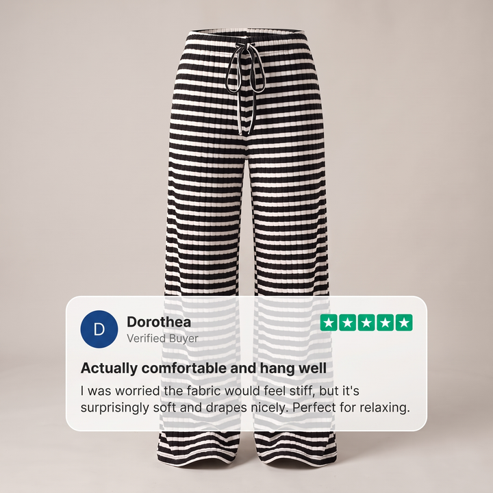 WINNIE RELAXED WIDE-LEG PYJAMA TROUSERS