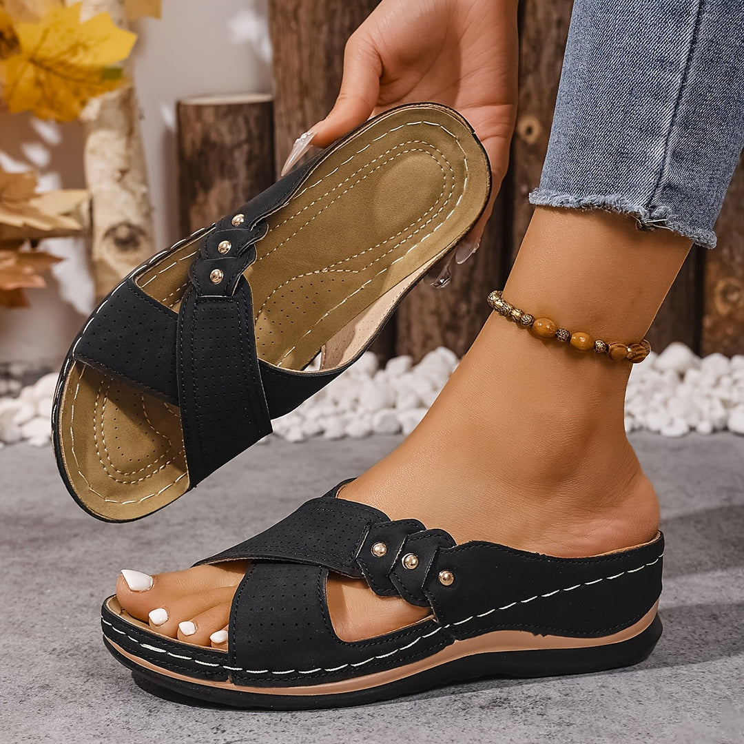 Florina | Mid-Heel Slip-On Sandals