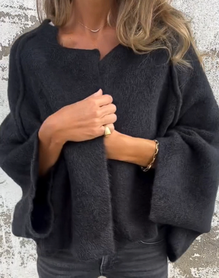 Genevieve - Oversized Open Knit Cardigan