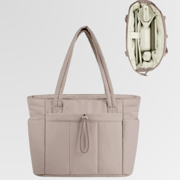 VEJA™ - Women’s Insulated Puffer Tote Bag Laptop & Cup Holder Casual Work Bag