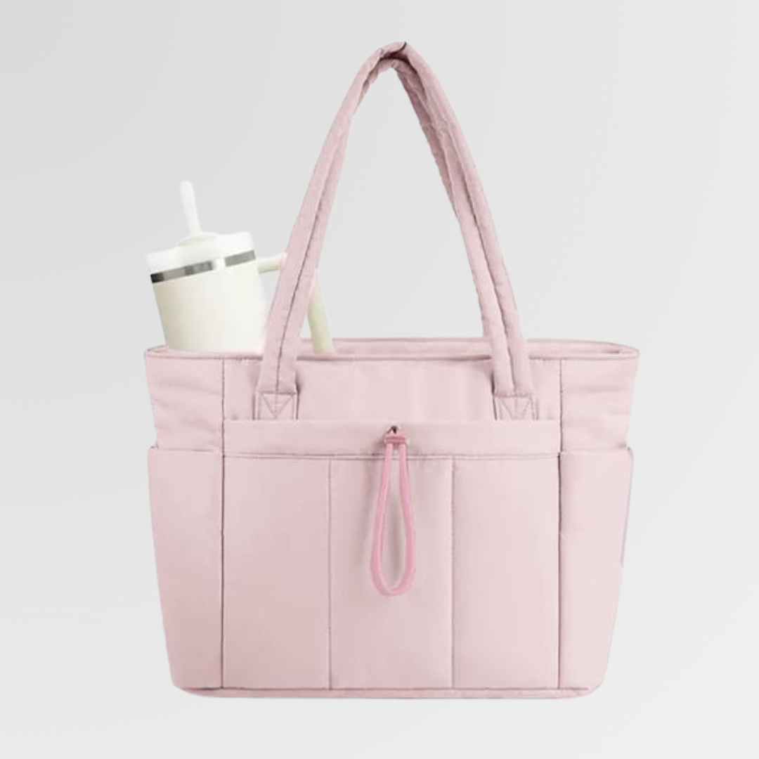 VEJA™ - Women’s Insulated Puffer Tote Bag Laptop & Cup Holder Casual Work Bag