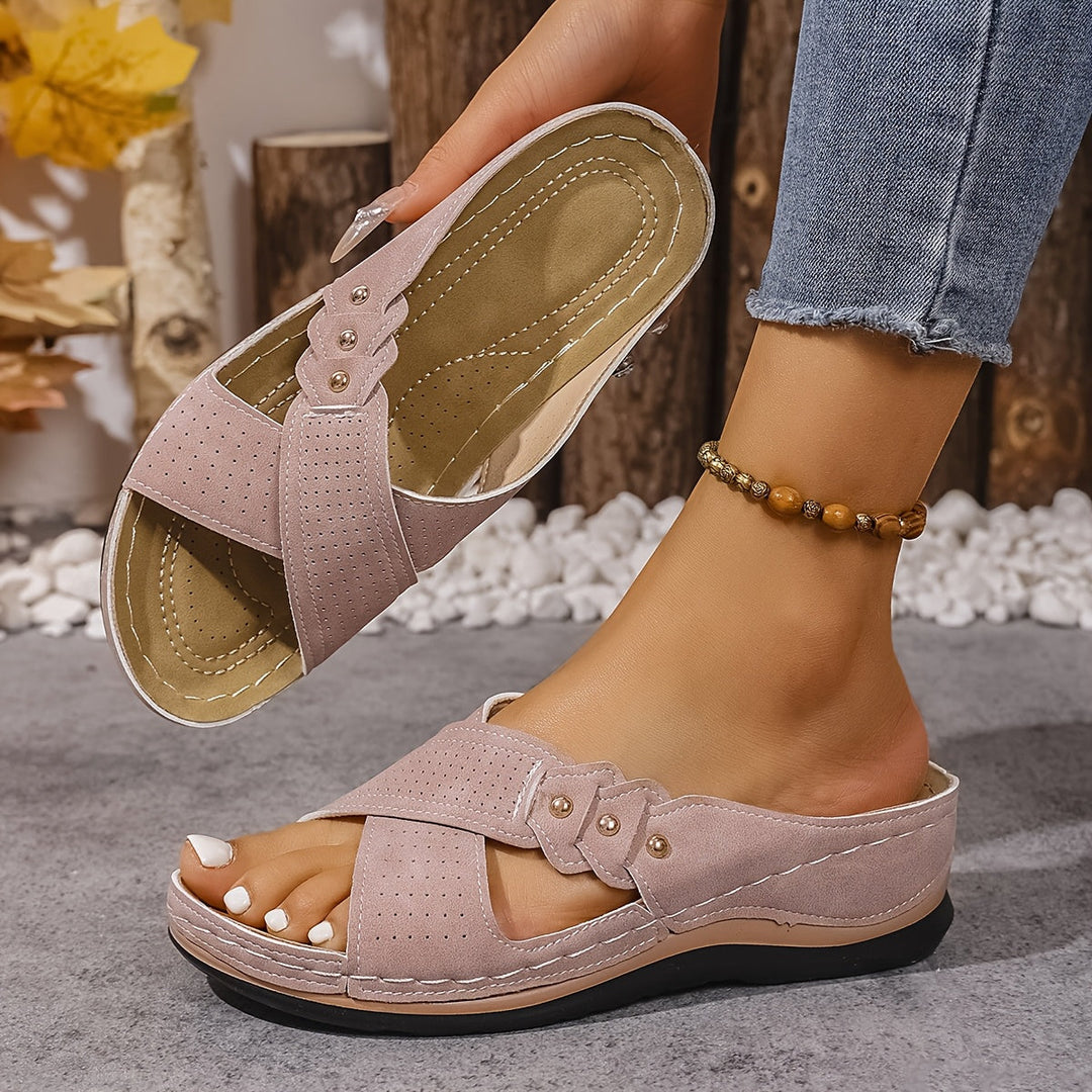 Florina | Mid-Heel Slip-On Sandals
