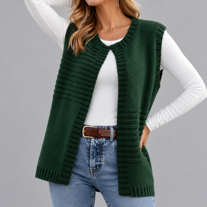 Comfy Cardi Vest Knitting Pattern