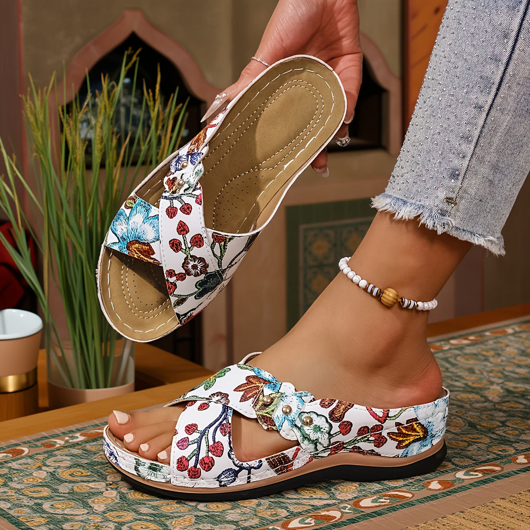 Florina | Mid-Heel Slip-On Sandals