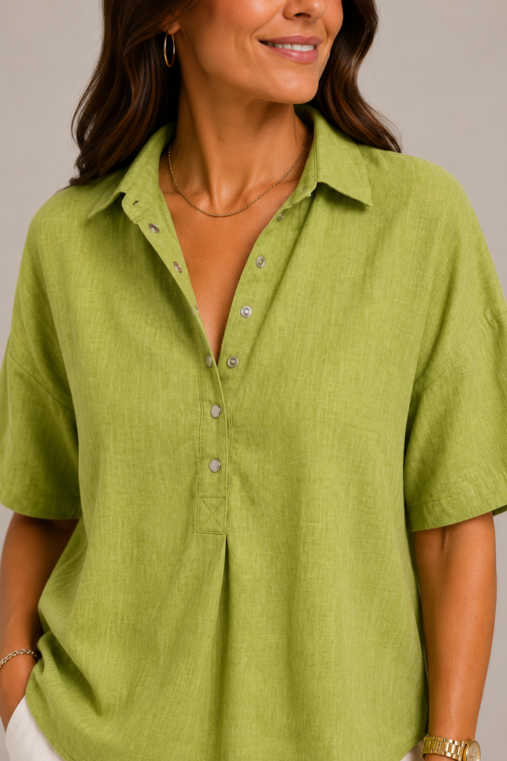 CHIC V-NECK BLOUSE FOR WOMEN