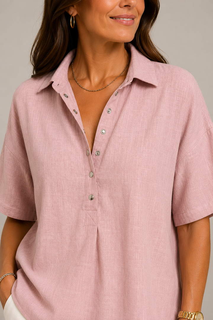 CHIC V-NECK BLOUSE FOR WOMEN