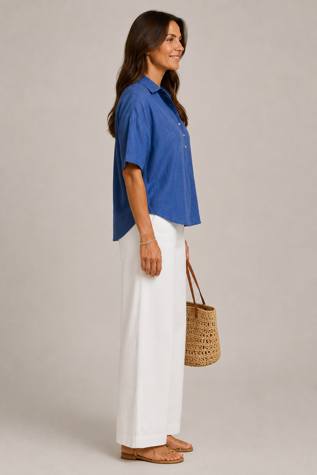 CHIC V-NECK BLOUSE FOR WOMEN