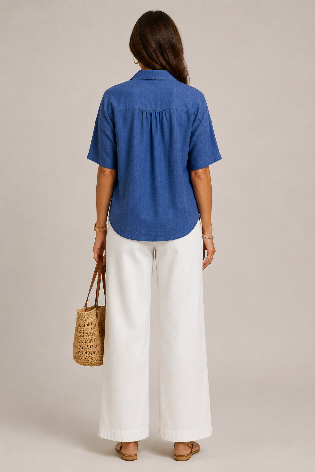 CHIC V-NECK BLOUSE FOR WOMEN