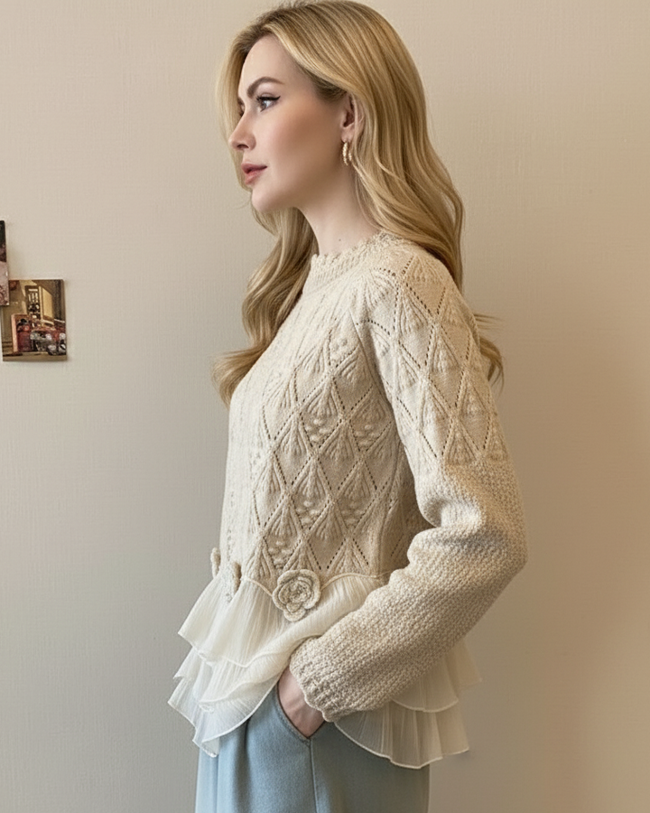 Ruvella | Elegant Ruffle Sweater