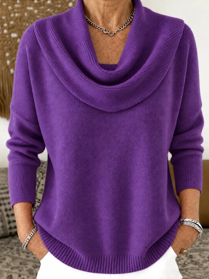 Vionne | Draped Neck Sweater