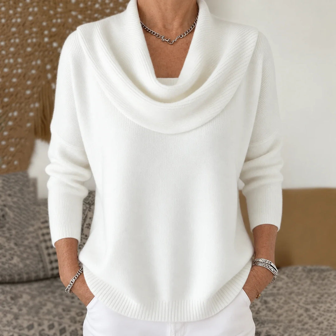 Vionne | Draped Neck Sweater