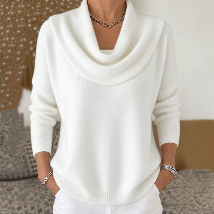 Vionne | Draped Neck Sweater