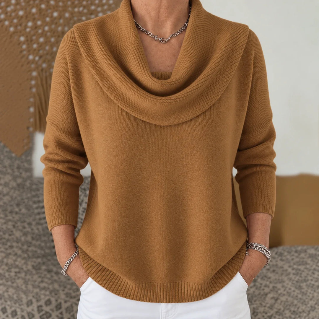 Vionne | Draped Neck Sweater