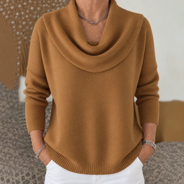 Vionne | Draped Neck Sweater