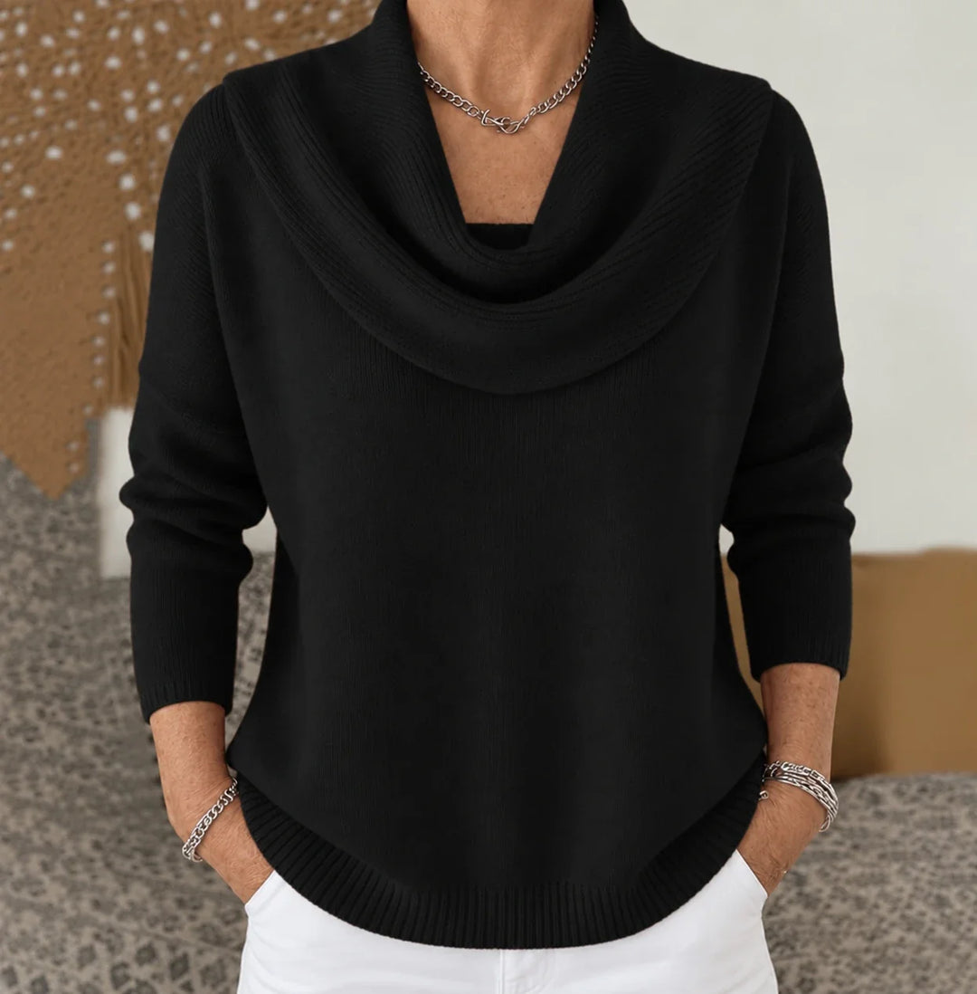 Vionne | Draped Neck Sweater