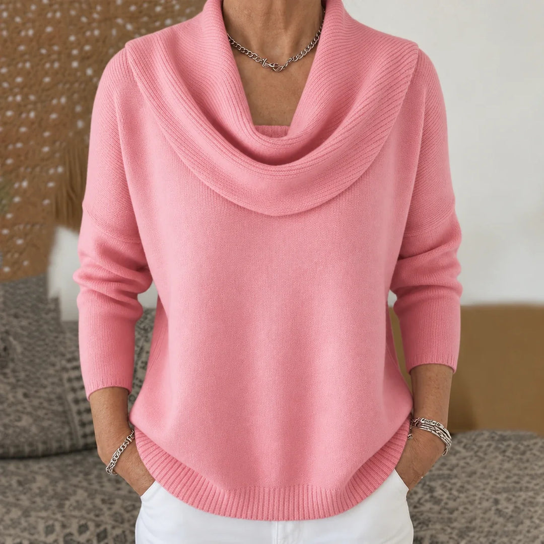 Vionne | Draped Neck Sweater