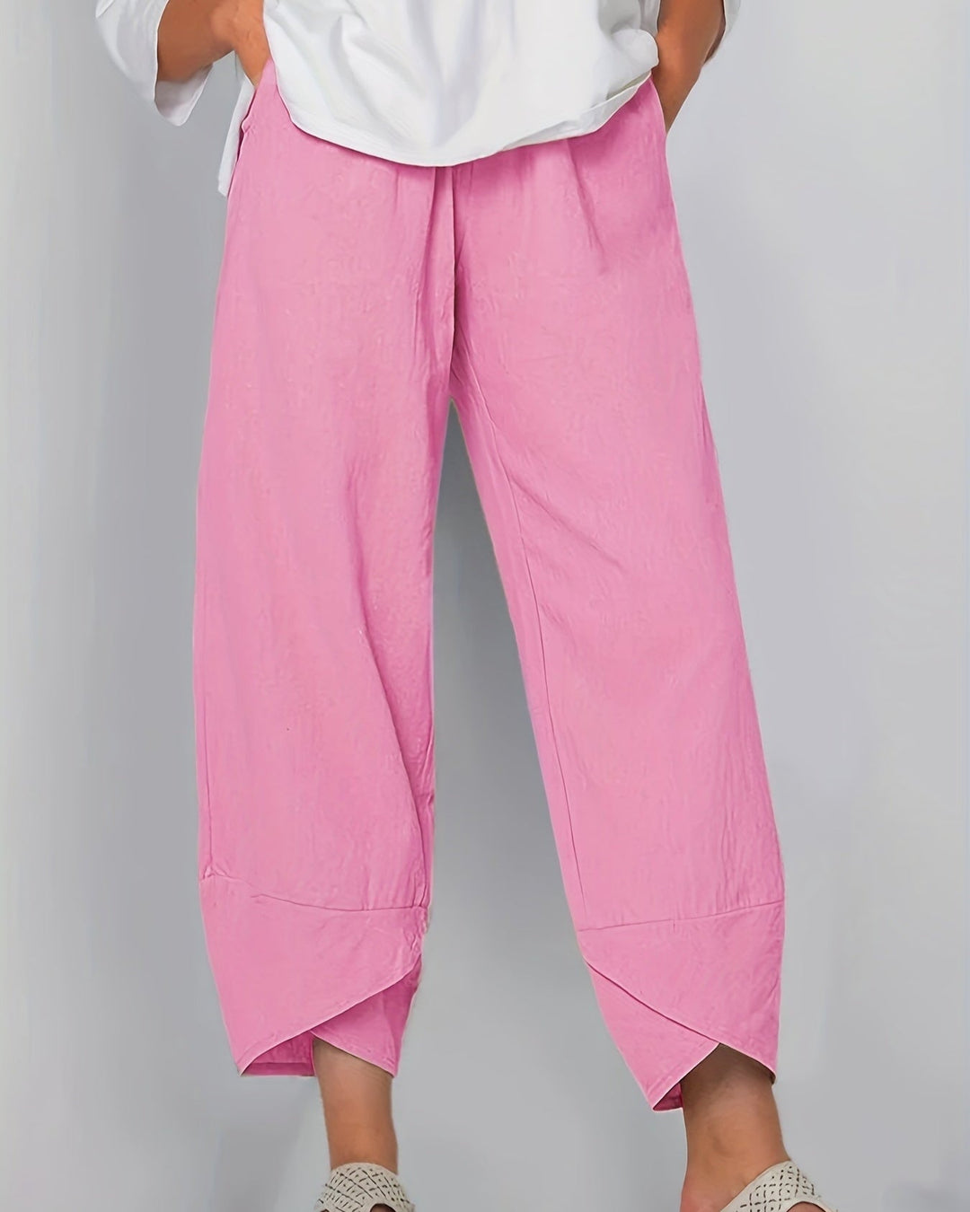 Glenda – Asymmetric Crop Pants