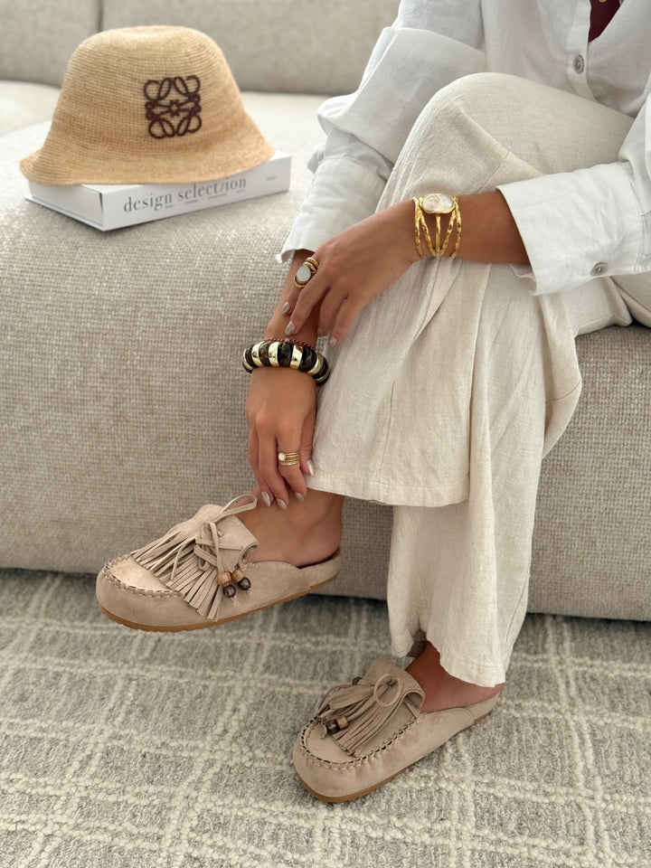 Joan | Taupe Mules