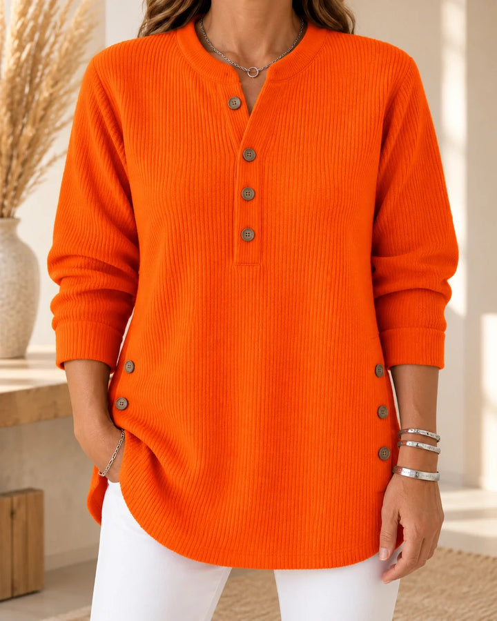 Nives | Buttoned Henley Tunic